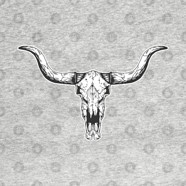 Bulls bone head by Shankara